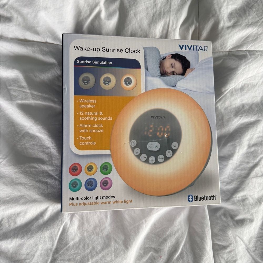 offer a price Vivitar Wake-up Sunrise Clock with Bluetooth